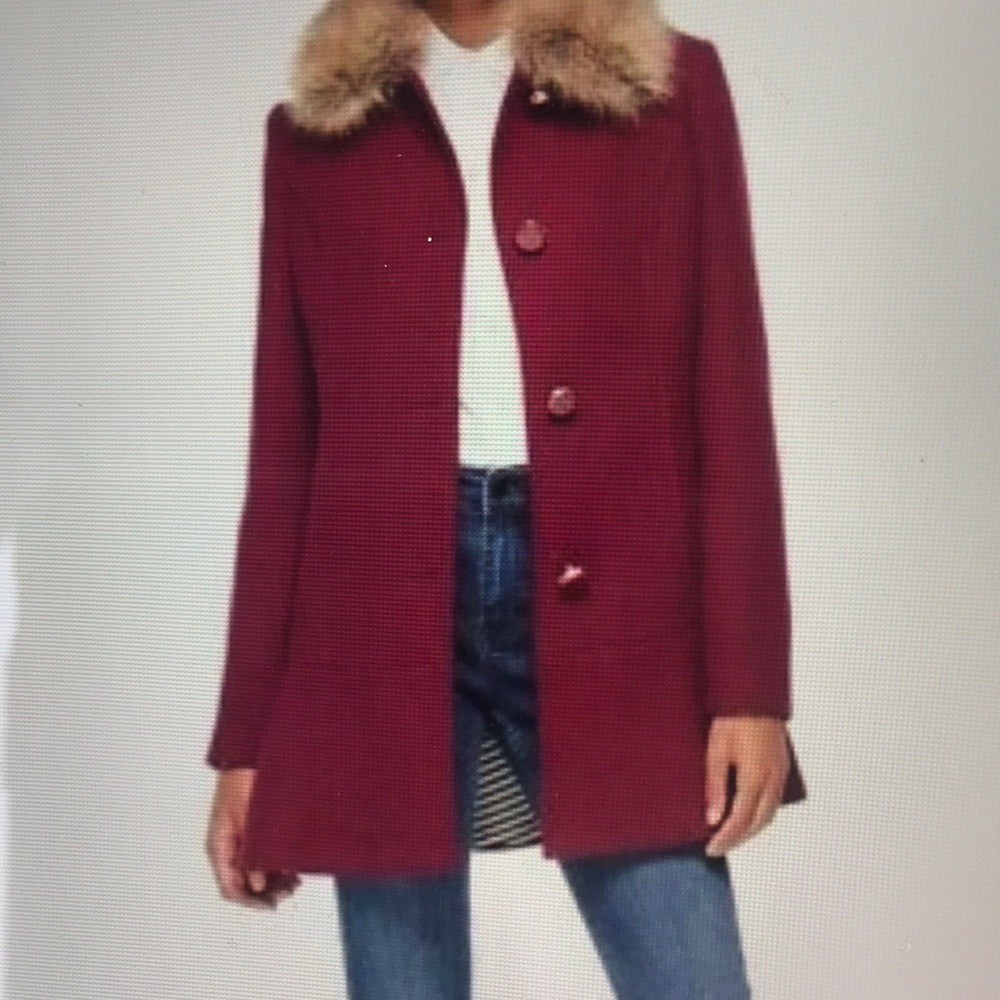 Kate spade wool coat with faux fur collar brand new with tag - Picture 8 of 8